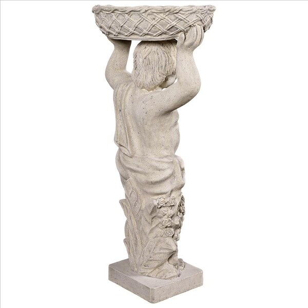 Design Toscano Young Bacchus with Basket Planter Garden Statue: Bacchus Right - NE2101297