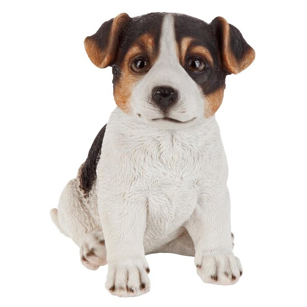 Design Toscano Jack Russel Terrier Puppy Partner Collectible Dog Statue - JQ100672