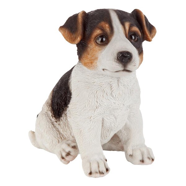 Design Toscano Jack Russel Terrier Puppy Partner Collectible Dog Statue - JQ100672