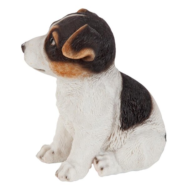 Design Toscano Jack Russel Terrier Puppy Partner Collectible Dog Statue - JQ100672