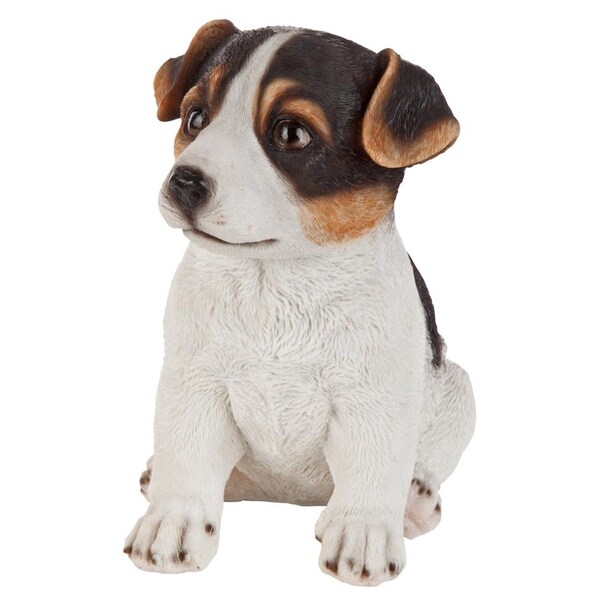Design Toscano Jack Russel Terrier Puppy Partner Collectible Dog Statue - JQ100672