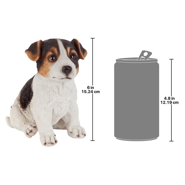 Design Toscano Jack Russel Terrier Puppy Partner Collectible Dog Statue - JQ100672