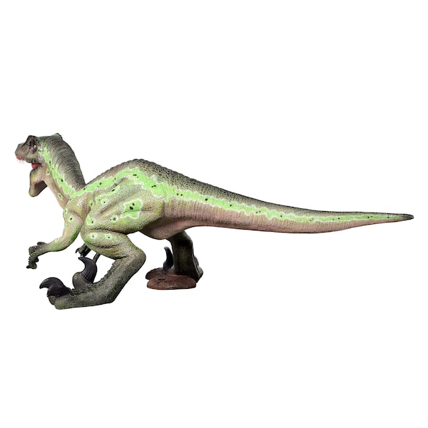 Design Toscano Creepy Claws Vicious Velociraptor Jurassic Dinosaur Statue - NE230020