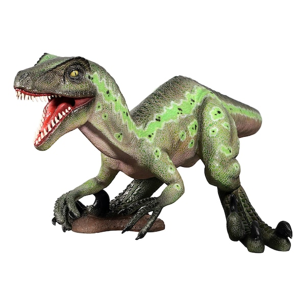 Design Toscano Creepy Claws Vicious Velociraptor Jurassic Dinosaur Statue - NE230020