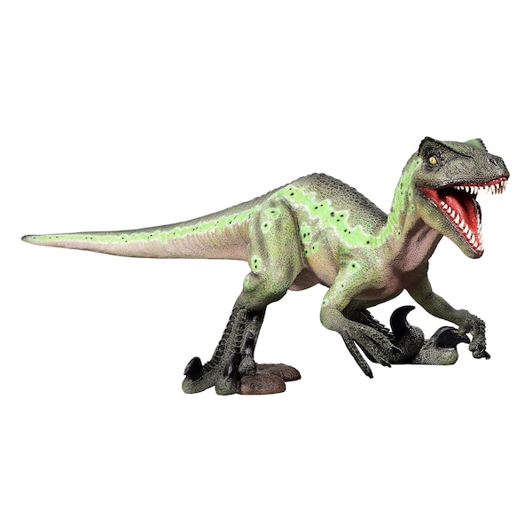 Design Toscano Creepy Claws Vicious Velociraptor Jurassic Dinosaur Statue - NE230020