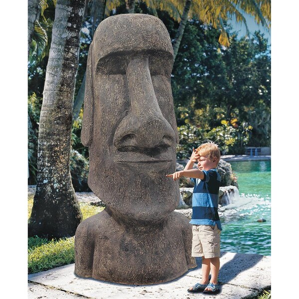 Design Toscano Easter Island Ahu Akivi Moai Monolith Statue: Giant - NE90076