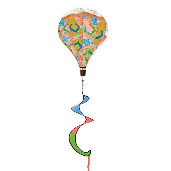 Briarwood Lane Briarwood Lane BLW00045 54 in. Flip Flops Deluxe Hot Air Balloon Wind Twister - BLW00045