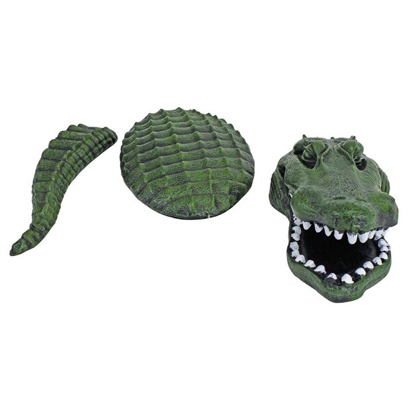 Design Toscano Fearless Lawn Gator of the Castle Moat Statue - NG296989