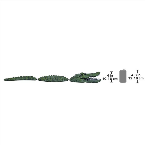Design Toscano Fearless Lawn Gator of the Castle Moat Statue - NG296989
