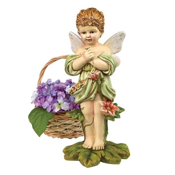 Design Toscano Gertie, the English Flower Fairy Statue - QM14015