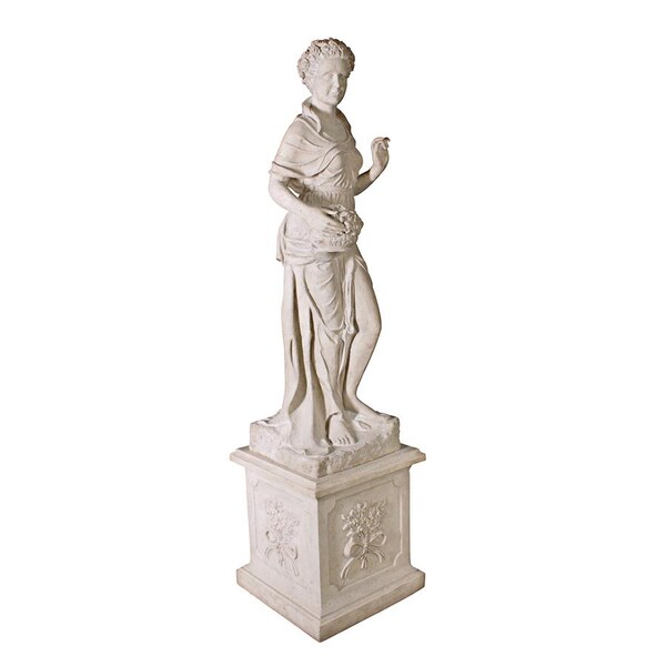 Design Toscano The Four Goddesses of the Seasons Statue: Spring Statue & Plinth - NE990057