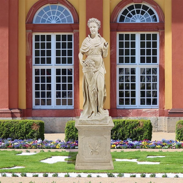 Design Toscano The Four Goddesses of the Seasons Statue: Spring Statue & Plinth - NE990057