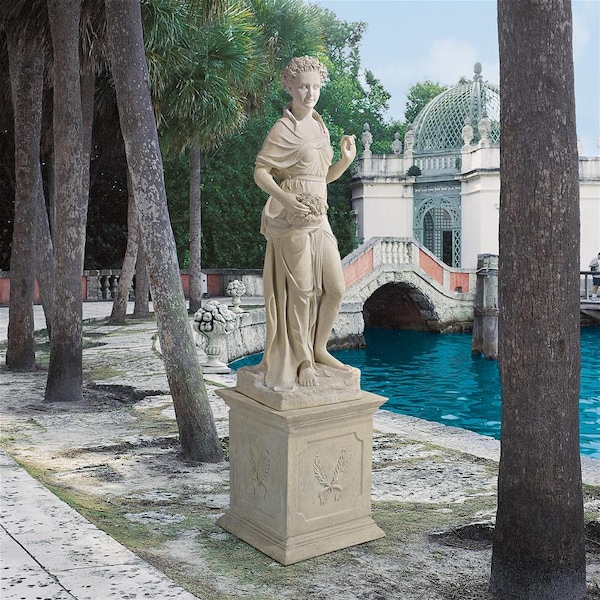 Design Toscano The Four Goddesses of the Seasons Statue: Spring Statue & Plinth - NE990057