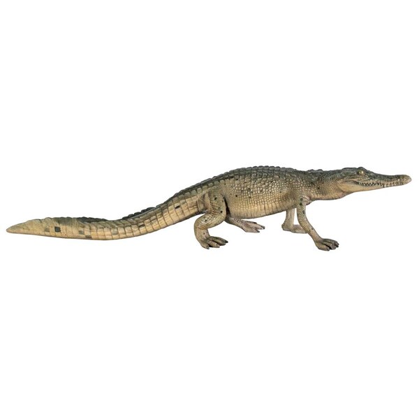 Design Toscano The Grand-Scale The Walking Crocodile Statue - NE80112