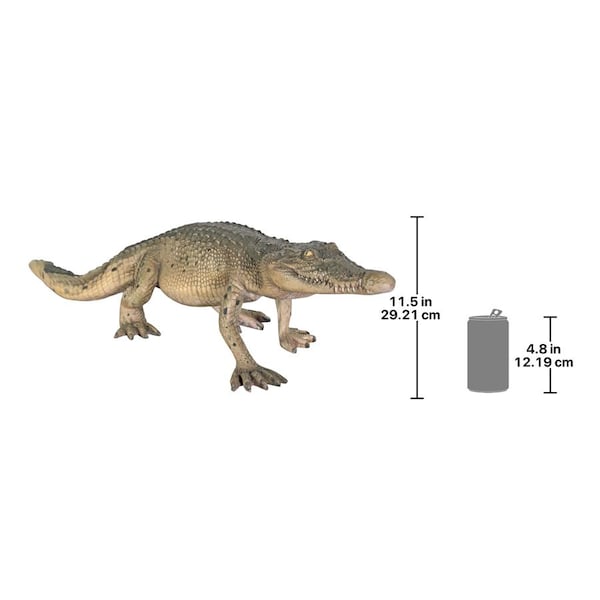 Design Toscano The Grand-Scale The Walking Crocodile Statue - NE80112