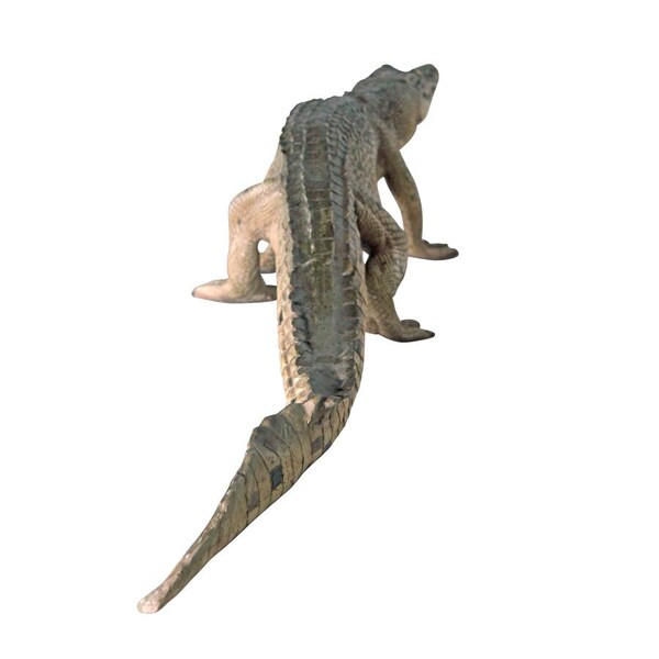Design Toscano The Grand-Scale The Walking Crocodile Statue - NE80112