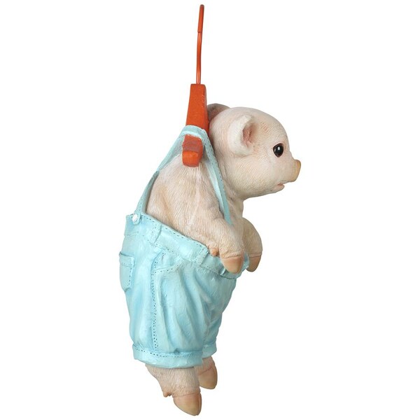 Design Toscano Hanger Hog Hanging Pig Statue: Set of Two - QM92929400
