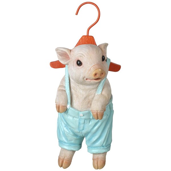 Design Toscano Hanger Hog Hanging Pig Statue: Set of Two - QM92929400