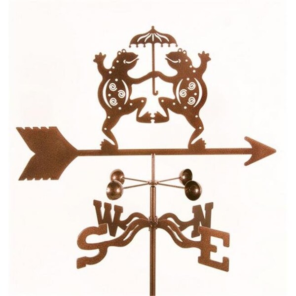 Ez Vane EZ Vane EZ1901-DK Frogs Dancing Weathervane with Deck Mount - EZ1901-DK