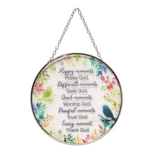 Dicksons Dicksons SUNCG-3 6 in. Suncatcher Happy Moments Glass with Suction Cup - SUNCG-3