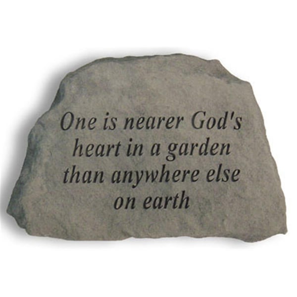 Kay Berry One Is Nearer Gods Heart In A Garden - Garden Accent - 6.5-in. x 4.5-in. x 1.5-in. - KA313437