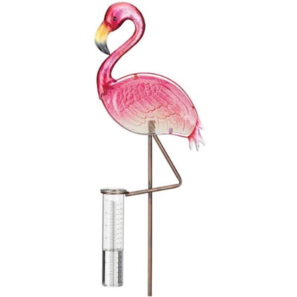 Regal Art & Gift Rain Gauge Flamingo Garden Stake, Pink - REGAL12636