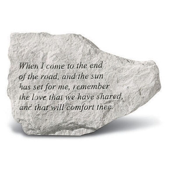 Berry Kay - Inc. When I Come To The End Of The Road - Memorial - 6.5 Inches x 4.5 Inches - 73620