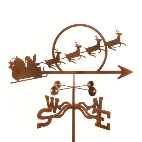 Ez Vane EZ Vane EZ1805-RF Santa with Sleigh Weathervane - Roof Mount - EZ1805-RF