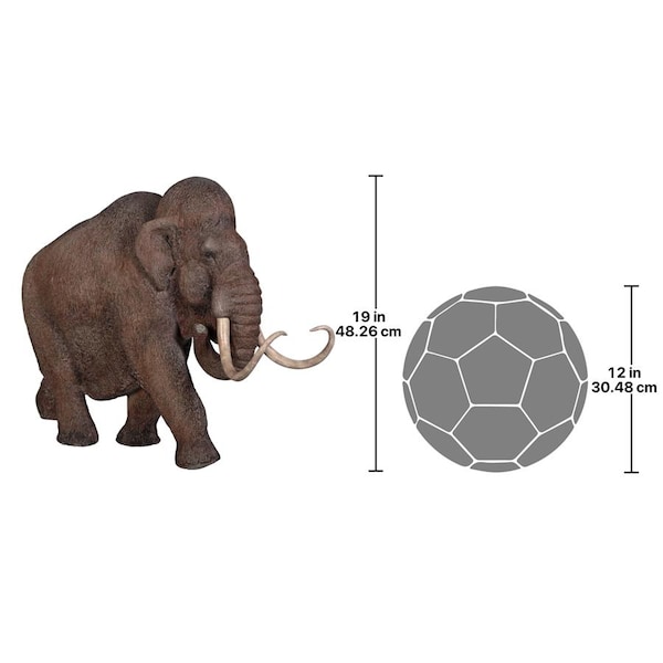 Design Toscano Woolly Mammoth, Elephant of the Ice Age Scaled Statue - NE867160