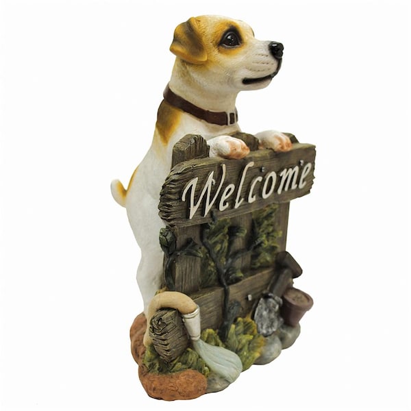 Design Toscano Jack Russell Terrier Dog Welcome Statue - QL57607