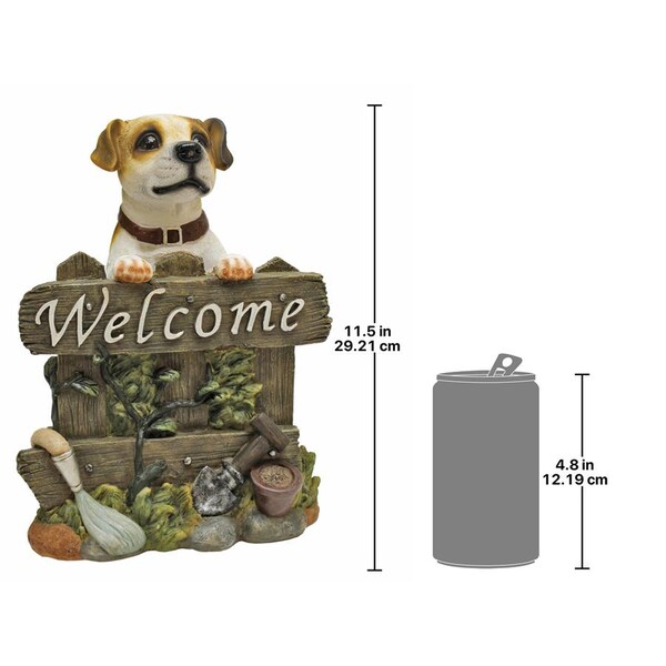 Design Toscano Jack Russell Terrier Dog Welcome Statue - QL57607