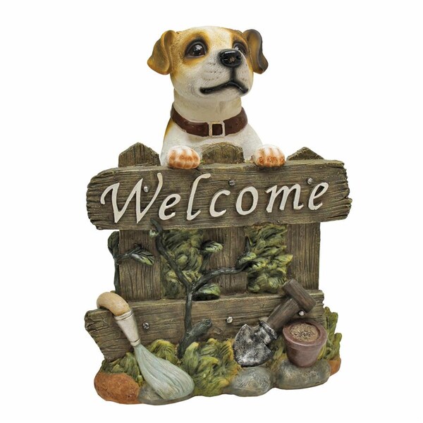 Design Toscano Jack Russell Terrier Dog Welcome Statue - QL57607