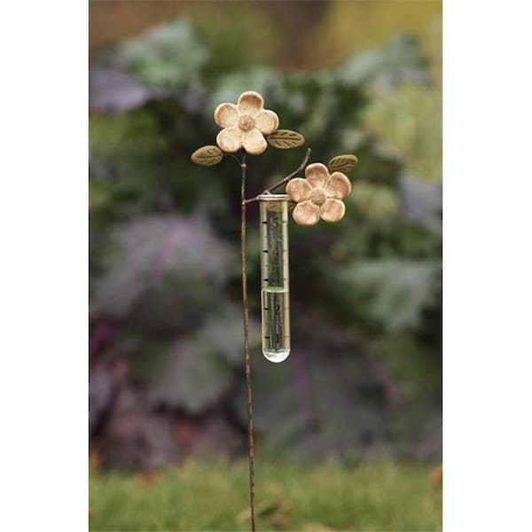 Ancient Graffiti Ancient Graffiti ANCIENTAG1149RG Apple Blossom Rain Gauge - ANCIENTAG1149RG