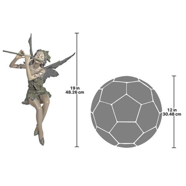 Design Toscano Fairy of the West Wind Sitting Statue - CL5276