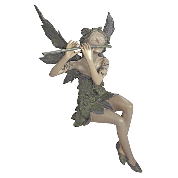 Design Toscano Fairy of the West Wind Sitting Statue - CL5276
