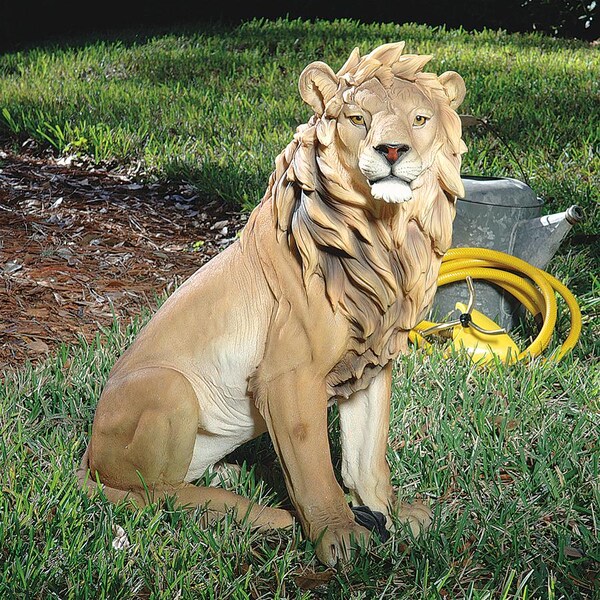 Design Toscano King of Beasts Lion Sculpture - JE43201
