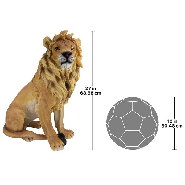 Design Toscano King of Beasts Lion Sculpture - JE43201