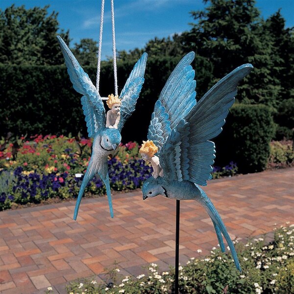 Design Toscano Thumbelina Garden Sculpture: Hanging Version - QM14023