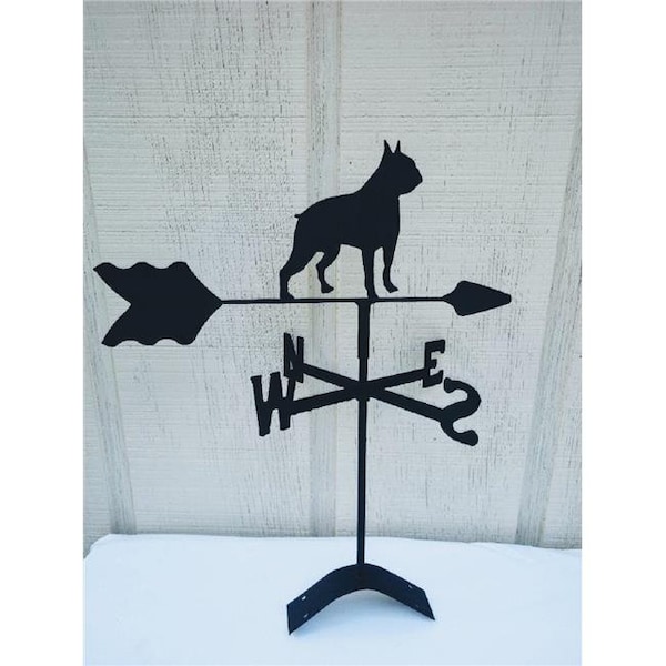 The Lazy Scroll The Lazy Scroll frenchbdroof French Bulldog Roof Mount Weathervane - FRENCHBDROOF
