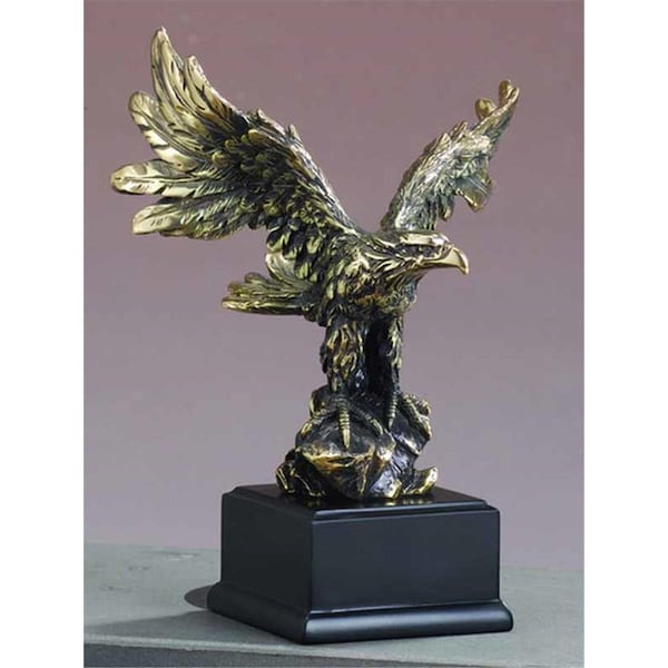 Dwellingdesigns Golden Eagle Sculpture - 5 x 7.5 in. - DW1837476