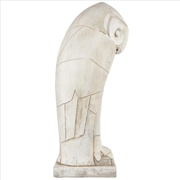 Design Toscano Polar Owl Sentinel Art Deco Cubist Bird Statue, PK 2 - DS919080