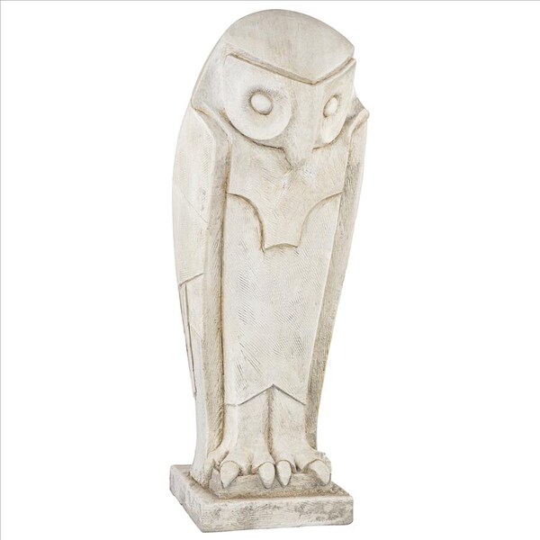Design Toscano Polar Owl Sentinel Art Deco Cubist Bird Statue, PK 2 - DS919080