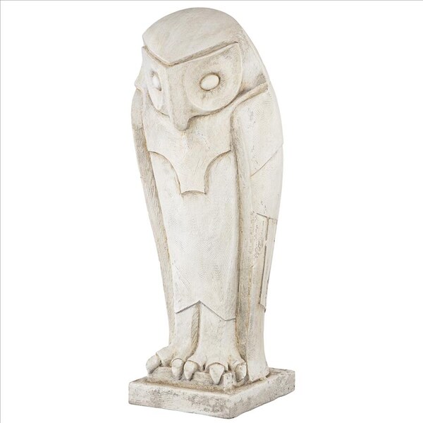 Design Toscano Polar Owl Sentinel Art Deco Cubist Bird Statue, PK 2 - DS919080