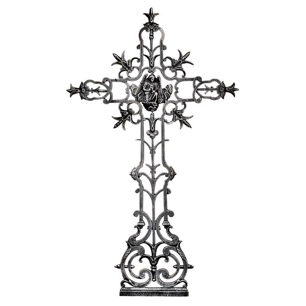 Design Toscano The Veneration:  Angel of Peace Iron Cross Statue - SP14285