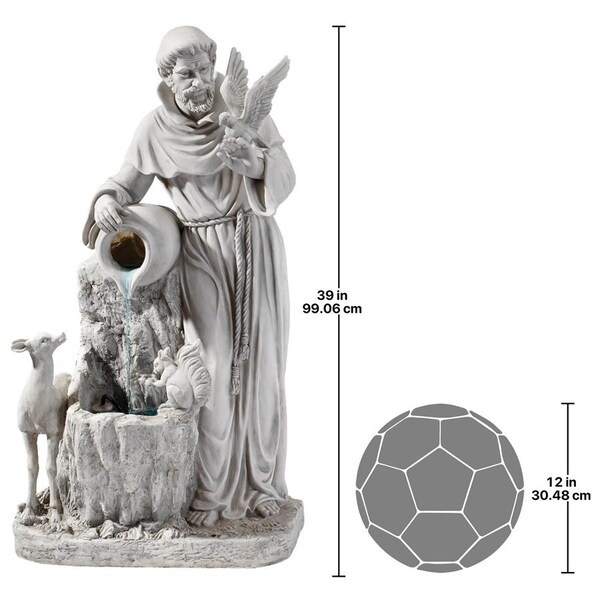 Design Toscano St. Francis' Life-Giving Waters Fountain - KY2078