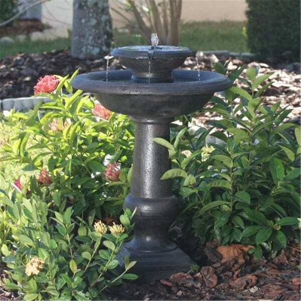 Smart Solar Chatsworth Two-Tier Solar on Demand Fountain - Oiled Bronze Finish - 24260RM1