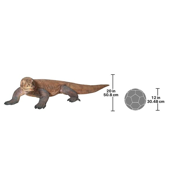 Design Toscano Grande-Scale Komodo Dragon Statue: Grande - NE80121