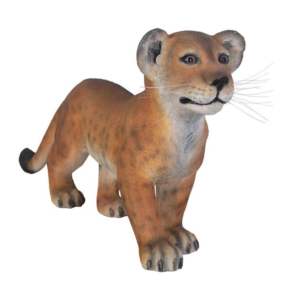 Design Toscano The Grand-Scale Lion Cub Statue: Standing - NE80117