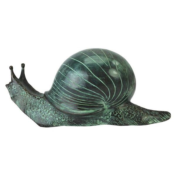 Design Toscano Medium Land Snail Cast Bronze Garden Statue - SU2866