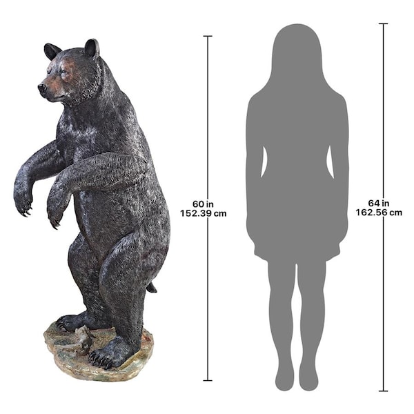 Design Toscano Fishing for Trouble Bear Statue: Grande - KY157
